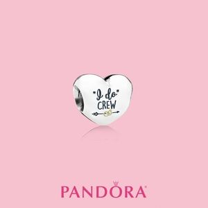 SUPER RARE! Pandora I Do Crew Wedding Heart Charm